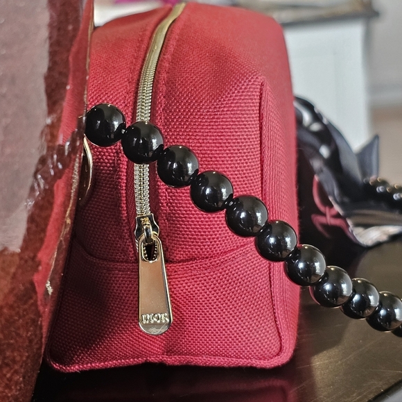 Christian Dior "CD" Clutch W/Faux Black Pearl Crossbody/Twilly/Tassel Added NWOT - Picture 13 of 16